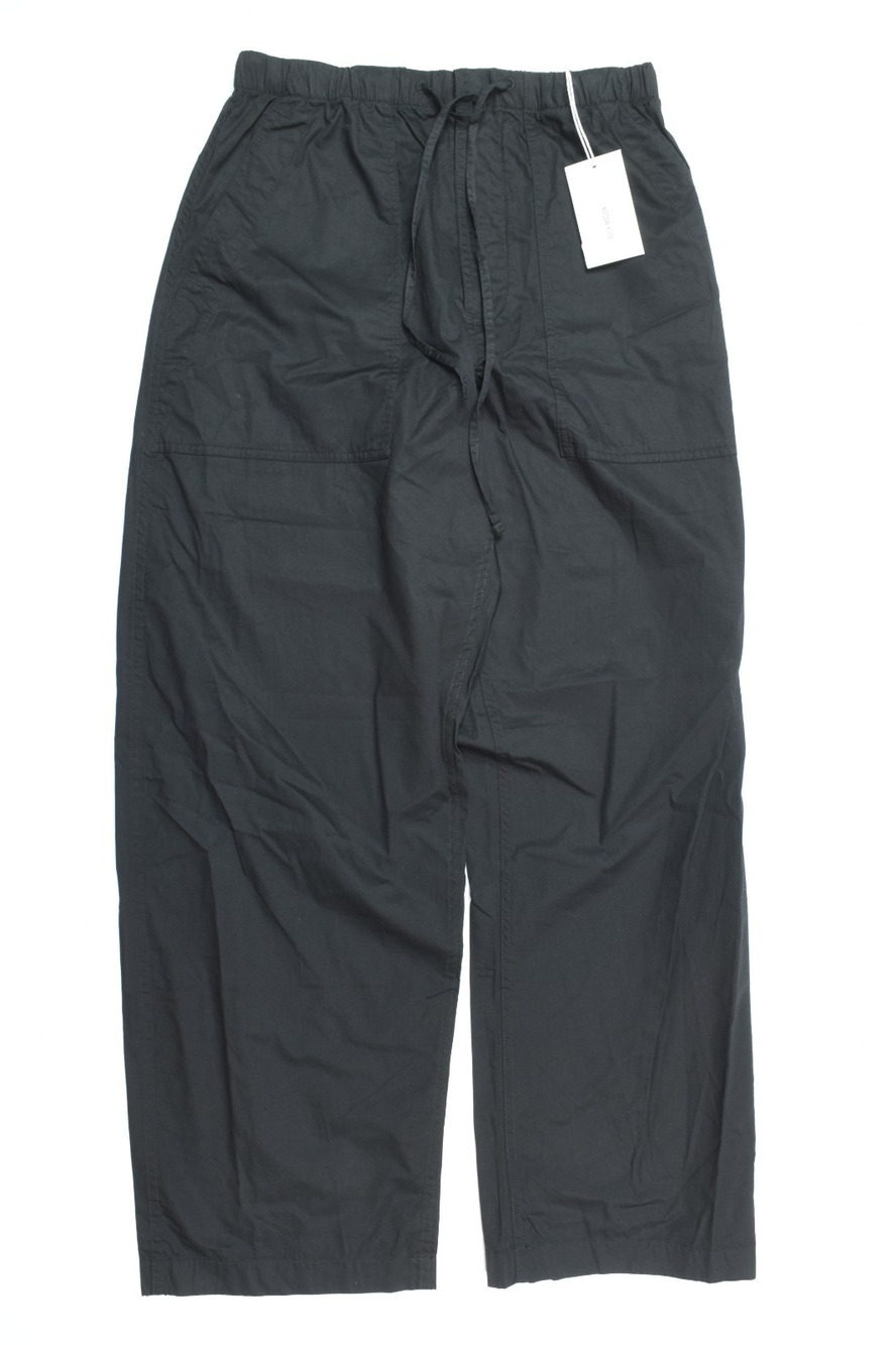 Buck Mason Parachute Poplin Pull-On Pants Womens XS Black Barrel Leg High Rise